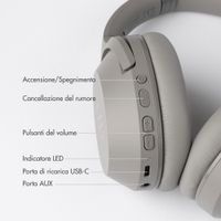 Selencia Cuffie wireless Urban Play - Cancellazione attiva del rumore (ANC) - Con custodia - Cosy Grey