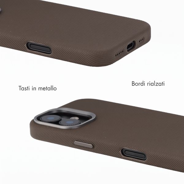 Accezz Cover Mesh con MagSafe Apple iPhone 16 - Marrone