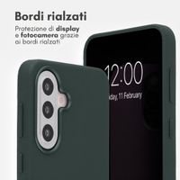 Accezz Cover in Pelle con MagSafe Samsung Galaxy A57 (5G) - Cedar Green