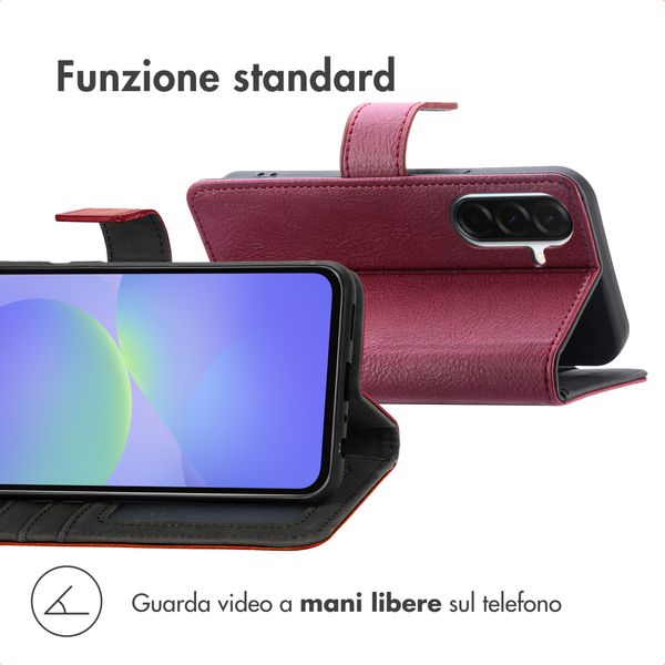 imoshion Cover a libro di Lusso Samsung Galaxy A57 (5G) - Bordeaux