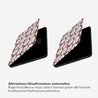 Selencia Cover per tablet Vivid Samsung Galaxy Tab A11 Plus / A9 Plus - Choco Flower Pop