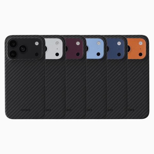 Accezz Cover MagSafe Kevlar® Apple iPhone 18 Pro Max / 17 Pro Max - Nero