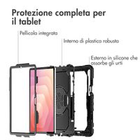 Accezz Cover Posteriore Resistente con tracolla Samsung Galaxy Tab S11 Ultra - Nero