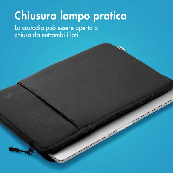 imoshion Cover per laptop 13 pollici - Laptopsleeve con tasca - Black
