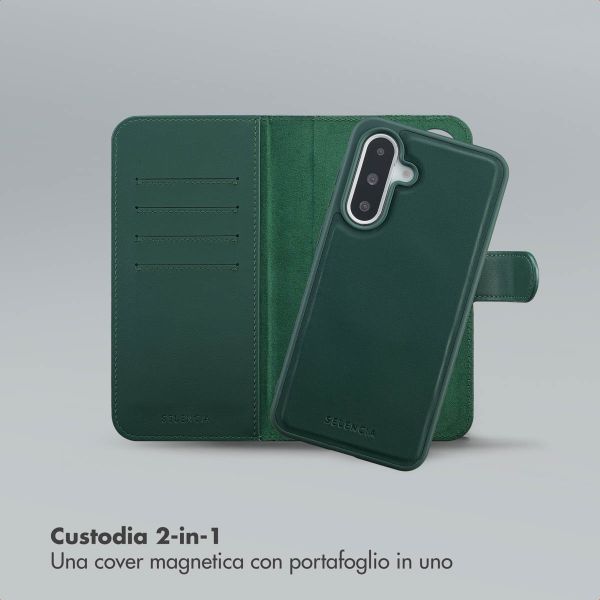 Selencia Libreria rimovibile Olyn con MagSafe Samsung Galaxy A36 - Verde