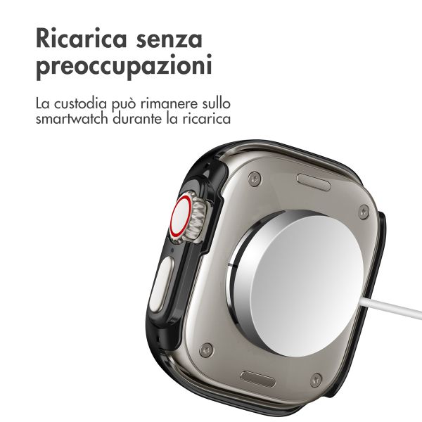 imoshion Cover rigida integrale Apple Watch Ultra / Ultra 2 / Ultra 3 - 49 mm - Nero