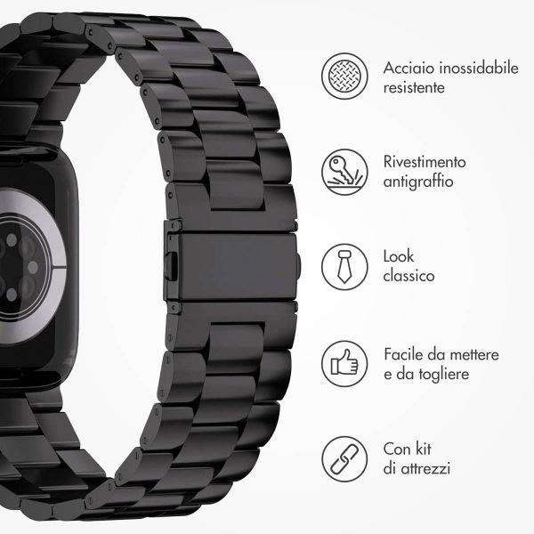 imoshion Cinturino in acciaio Apple Watch | 44/45/46/49 mm - Nero