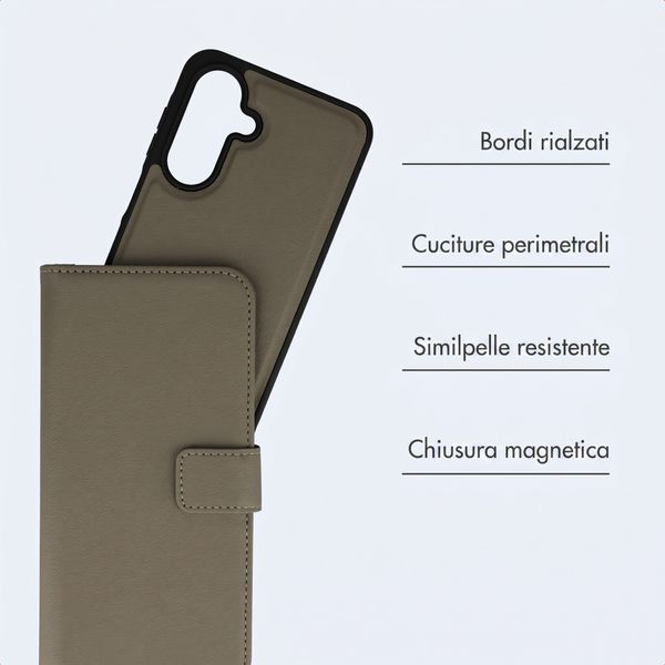 imoshion Cover a libro di lusso 2-in-1 rimovibile Samsung Galaxy A17 (5G) / (4G) - Verde