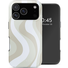 Selencia Cover posteriore Vivid con MagSafe Apple iPhone 17 Pro - Desert Waves Beige