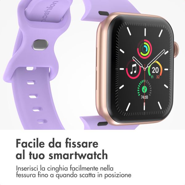 imoshion Cinturino in silicone⁺ Apple Watch | 38/40/41/42 mm - Taglia S/M - Lilla