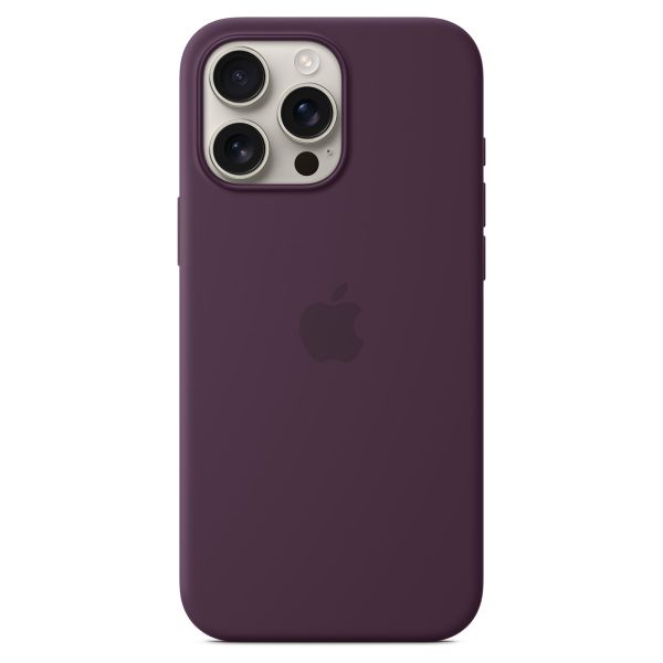 Apple Cover Posteriore in Silicone con MagSafe Apple iPhone 16 Pro Max - Plum