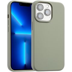 Accezz Cover in silicone liquido con MagSafe Apple iPhone 13 Pro - Cooper Green