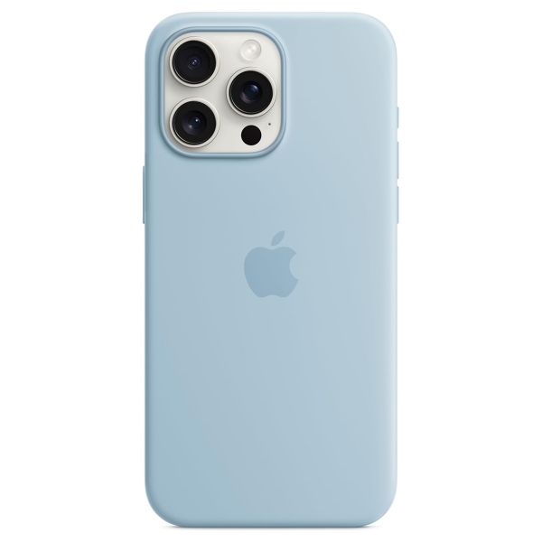 Apple Cover Posteriore in Silicone con MagSafe Apple iPhone 15 Pro Max - Light Blue