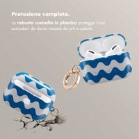 Selencia Cover Vivid  Apple AirPods Pro 2 - Wave Vibes Classic Blue
