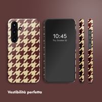Selencia Cover posteriore Vivid con MagSafe Samsung Galaxy S25 - Pied-de-Poule