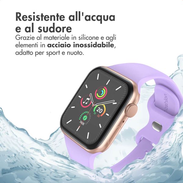 imoshion Cinturino in silicone⁺ Apple Watch | 38/40/41/42 mm - Taglia S/M - Lilla