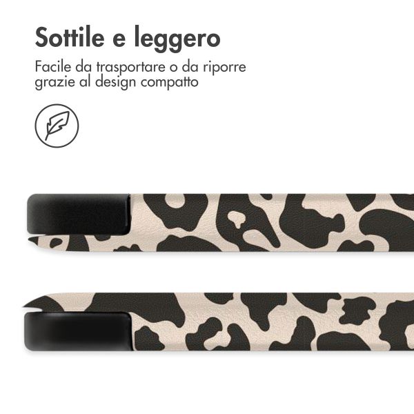 imoshion Cover Trifold Design Samsung Galaxy Tab A11 Plus - Leopard