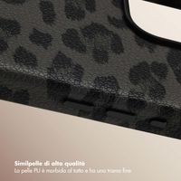 Selencia Cover Sabi Stampa pantera con MagSafe Apple iPhone 16 Pro Max - Midnight Black
