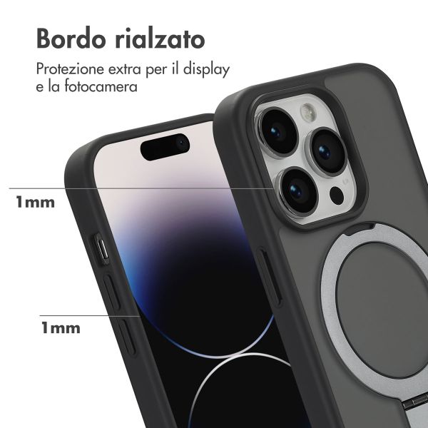 Accezz Cover con anello e supporto con MagSafe Apple iPhone 14 Pro - Nero