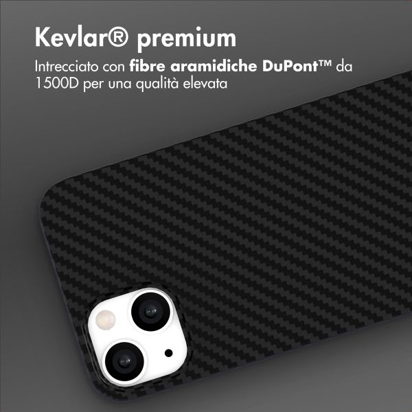 Accezz Cover MagSafe Kevlar® Apple iPhone 13 - Nero