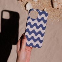 Selencia Cover posteriore Vivid con MagSafe Apple iPhone 15 - Wave Vibes Classic Blue