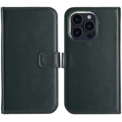 Selencia Cover a libro in vera pelle Apple iPhone 16 Pro Max - Verde