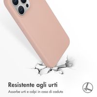 Accezz Cover in silicone liquido con MagSafe Apple iPhone 15 Pro Max - Rosa