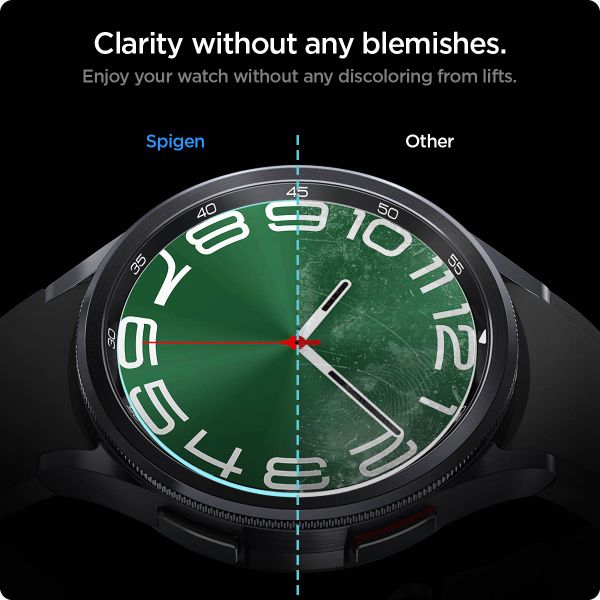 Spigen EZ FIT Glas.tR pellicola protettiva in vetro con applicatore Samsung Galaxy Watch 6 Classic - 47 mm - Trasparente