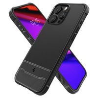 Spigen Cover Rugged Armor con MagSafe Apple iPhone 15 Pro Max - Nero