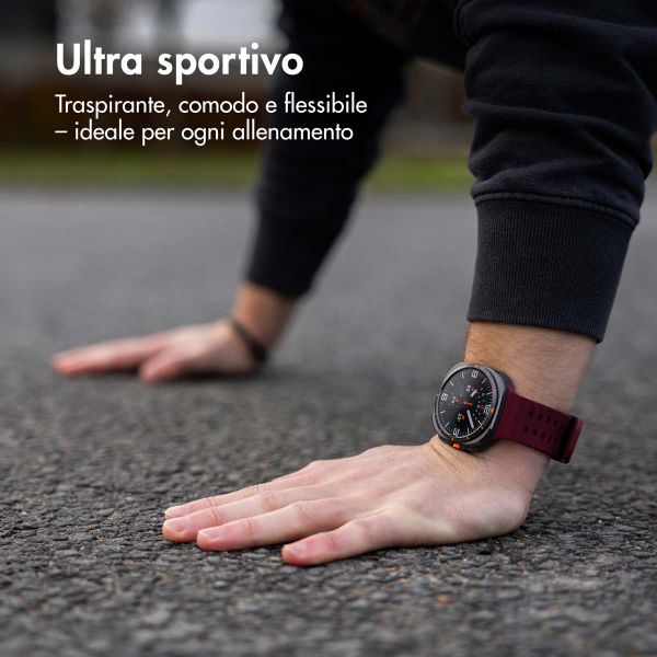 imoshion Cinturino Ocean in silicone Samsung Galaxy Watch Ultra (2024/2025) - Wine Red