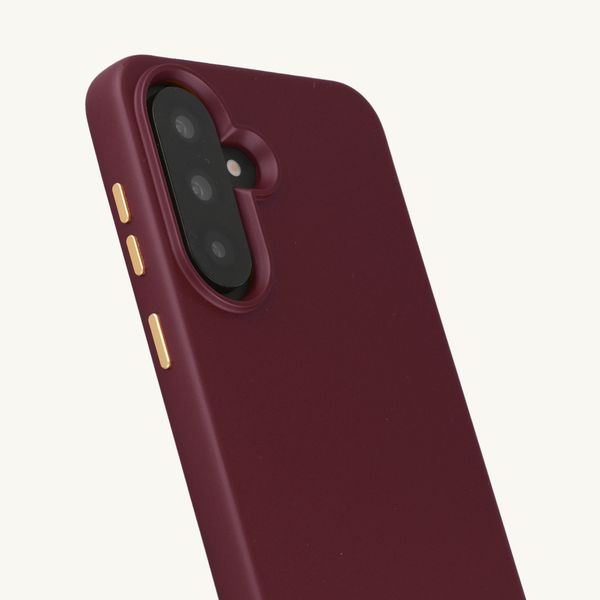Selencia Cover posteriore Rivièra con MagSafe con ganci rimovibili Samsung Galaxy A37 (5G) - Bold Burgundy