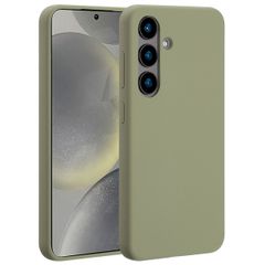 Accezz Cover in silicone liquido con MagSafe Samsung Galaxy S24 - Cooper Green