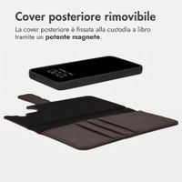 imoshion Cover a libro di lusso 2-in-1 rimovibile Samsung Galaxy A55 - Marrone
