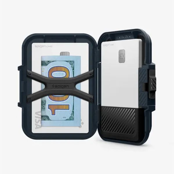 Spigen Portacarte con MagSafe Lock Fit - Metal Slate
