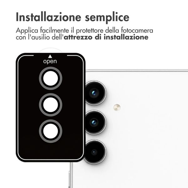 imoshion 2 Pack protezione lente fotocamera Samsung Galaxy A35 - Nero