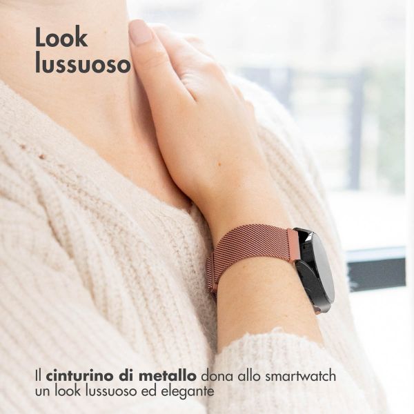 imoshion Cinturino milanese magnetico  - Attacco universale 20 mm - Taglia M - Oro rosa