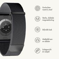 imoshion Milanees magnetisch bandje Apple Watch | 44/45/46/49 mm - Zwart