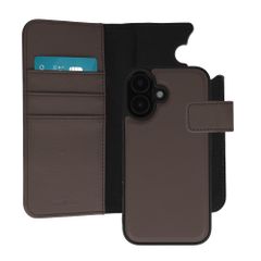 imoshion Cover a libro di lusso 2-in-1 rimovibile Apple iPhone 16 - Marrone