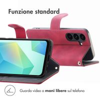 imoshion Cover a libro con Cordino Samsung Galaxy S25 FE - Rosso