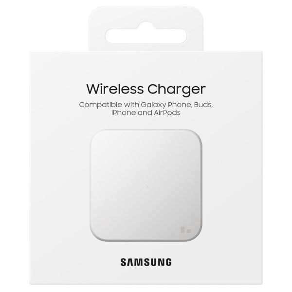 Samsung ﻿Wireless Charger Pad - Caricatore wireless - Con adattatore e cavo di ricarica - 15 Watt - Bianco
