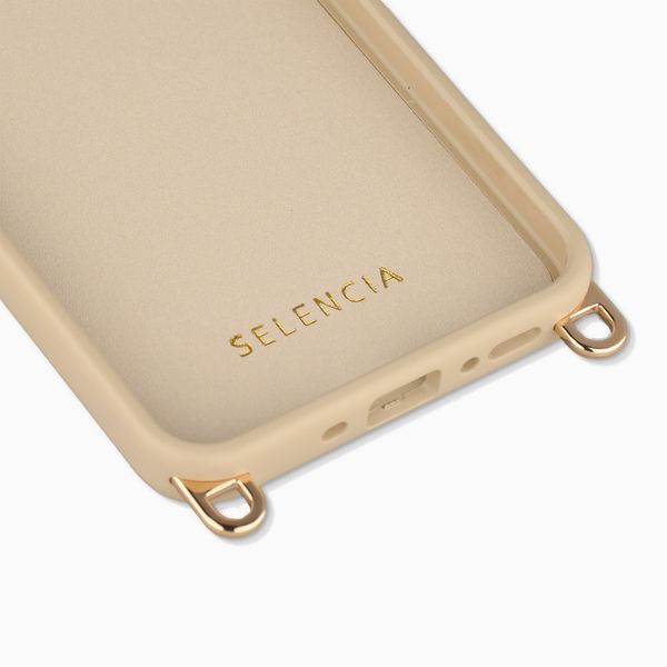 Selencia Cover posteriore Rivièra con MagSafe con ganci rimovibili Samsung Galaxy A37 (5G) - Milky Latte