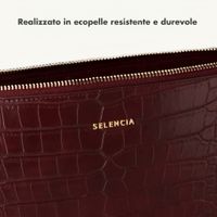 Selencia Cover per laptop Croco 11 pollici - Burgundy