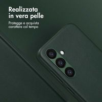 Accezz Cover in Pelle con MagSafe Samsung Galaxy S24 - Cedar Green