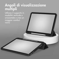 Accezz Cover a libro in silicone Smart Apple iPad Air 11 pollici (2026) M4 / (2025) M3 / (2024) M2 / Air 5 (2022) / Air 4 (2020) - Nero