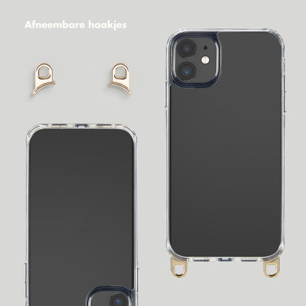 Selencia Cover trasparente con ganci + laccetto da polso Lova Apple iPhone 11 - Leopard