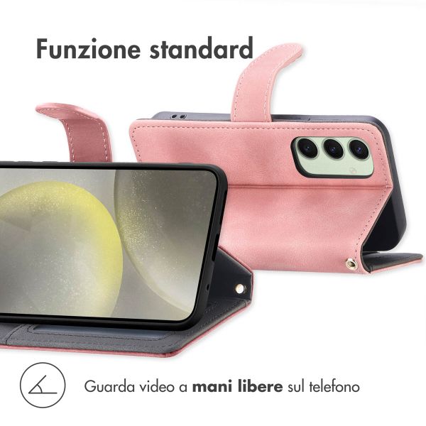 imoshion Cover a libro con Cordino Samsung Galaxy S24 FE - Rosa