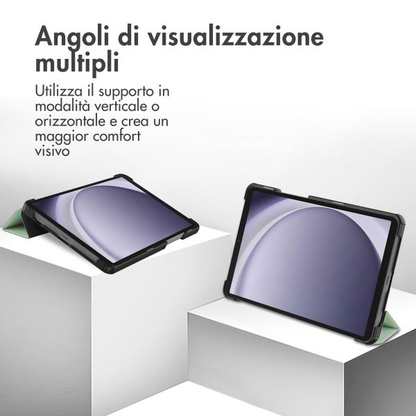 imoshion Cover a libro Trifold Samsung Galaxy Tab A11 / A9 8.7 pollici - Verde chiaro