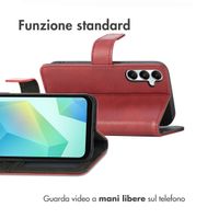 imoshion Cover a libro di Lusso Samsung Galaxy A17 (5G) / (4G) - Rosso