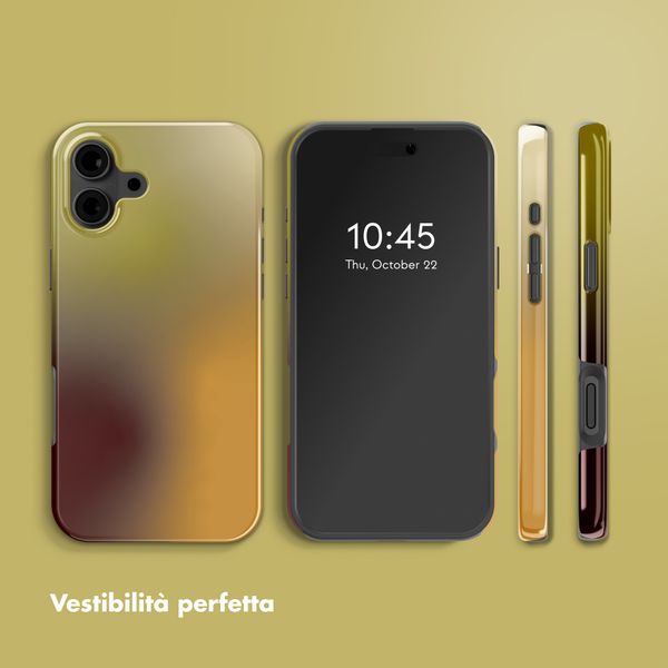 Selencia Cover posteriore Vivid con MagSafe Apple iPhone 16 - Gradient Olive Dust