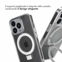 Accezz Cover con anello e supporto con MagSafe Apple iPhone 13 Pro - Trasparente